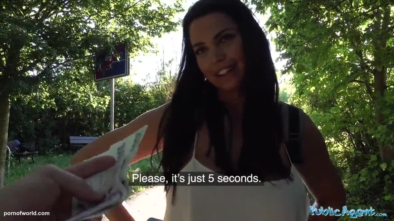 Public Agent Chloe Lamour gets her big boobs jizzed on for c
