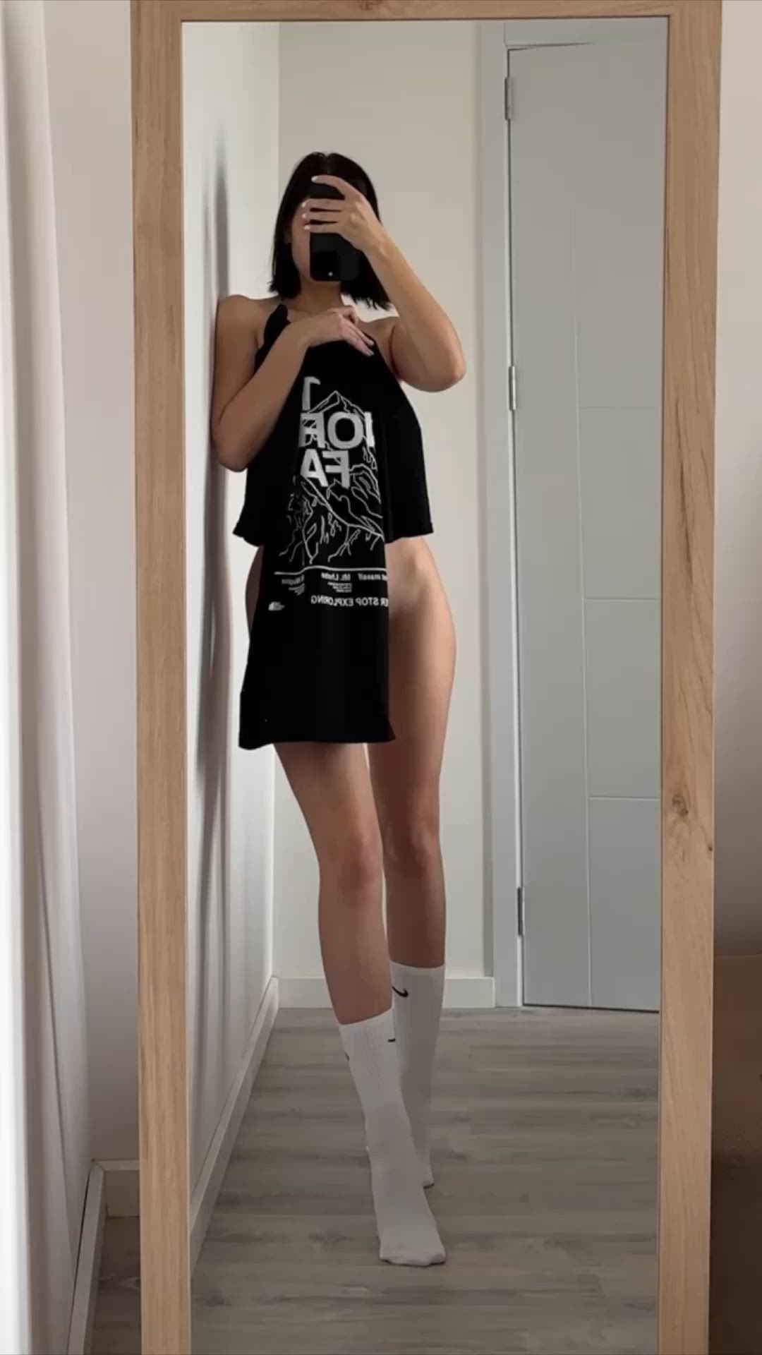 Mirror view of my natural curves