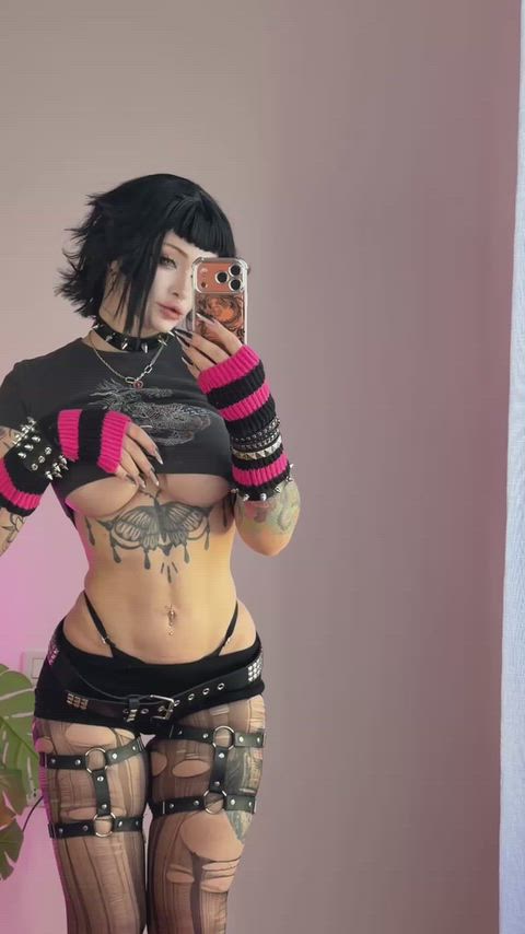 Goth NSFW Tattoo Porn GIF by leahmeowmeow