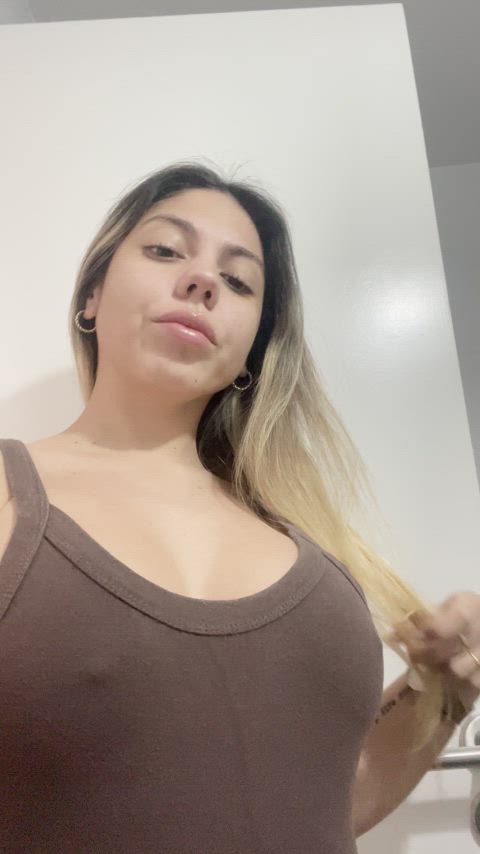 My boobs can even improve your mood with their appearance