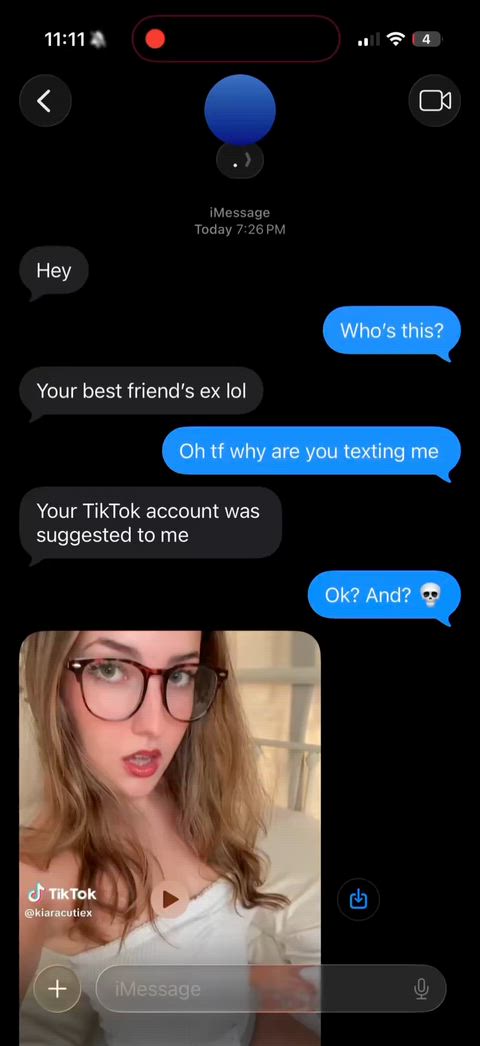Best friend’s ex found my tiktok