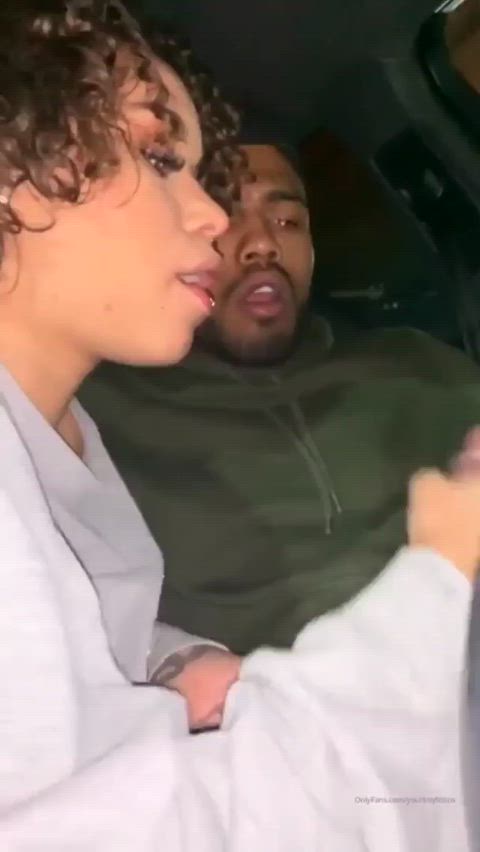 BBC Babe Blowjob Car Car Sex Cute Ebony Porn GIF by manemane6