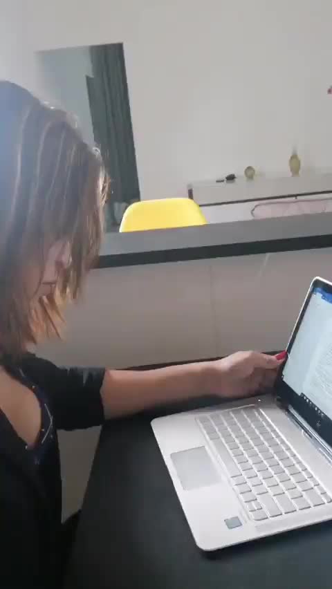 Carla Brazil getting serviced under her office desk