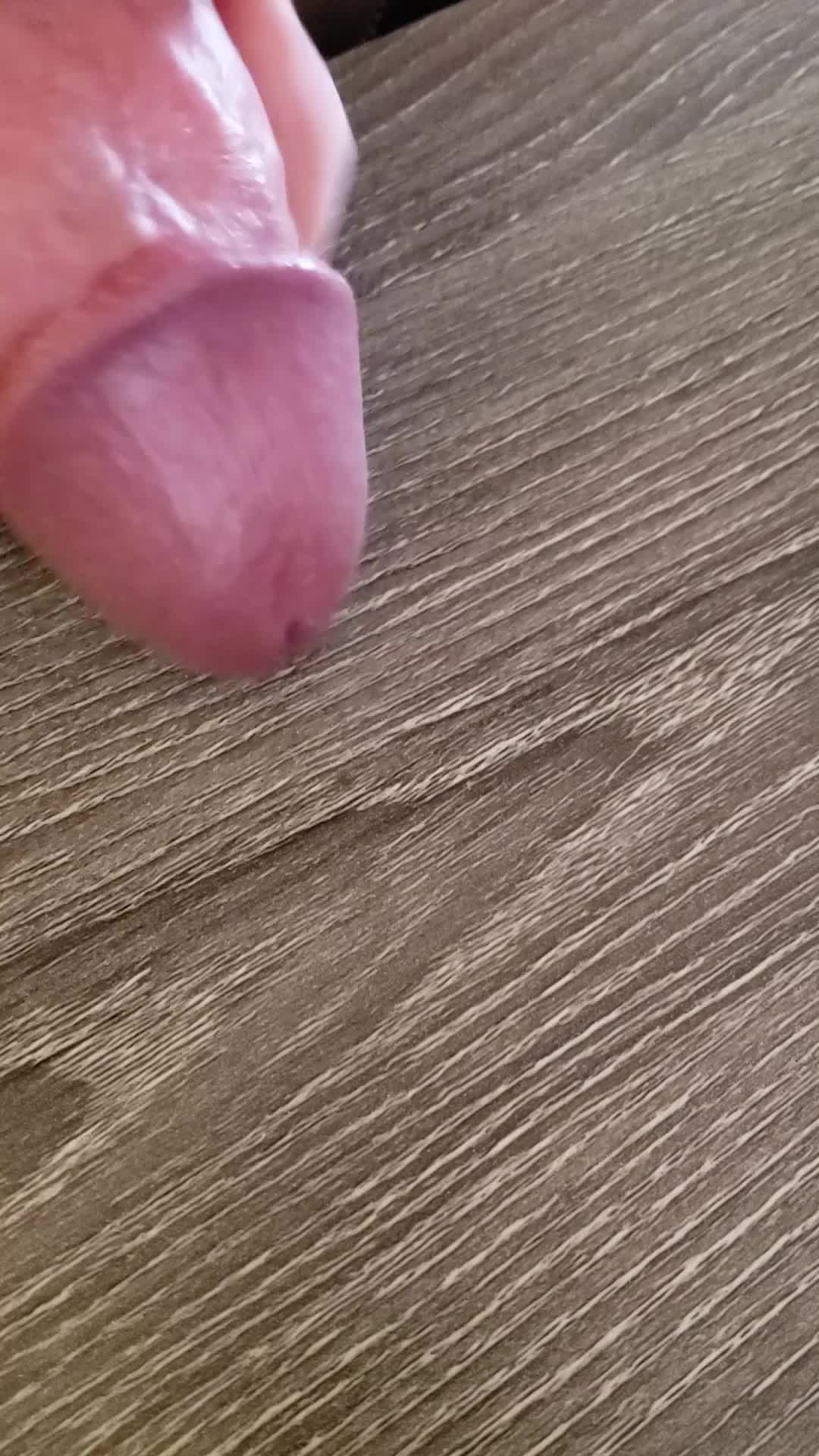 Cum On Desk Close-up