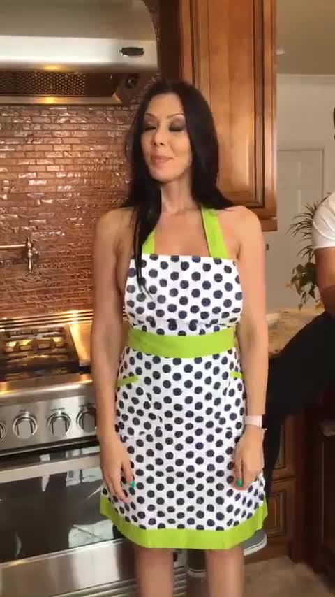 Rachel Starr having fun on set