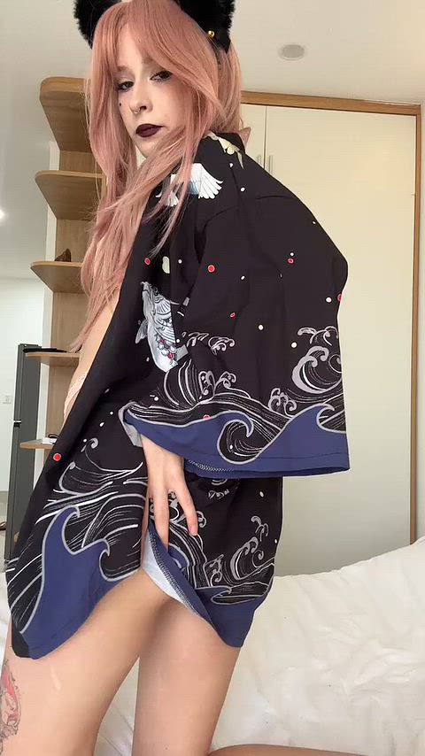 Boobs Femboy NSFW Solo Trans Woman Porn GIF by aimi_waifu