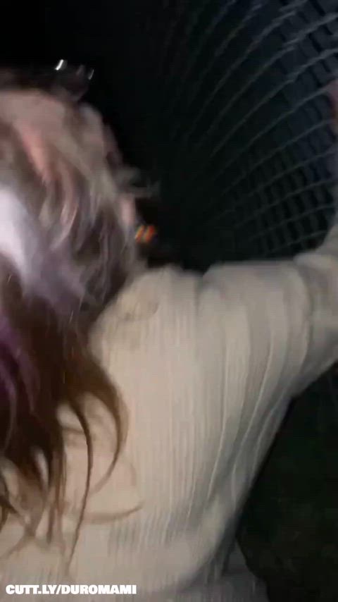 Amateur Hair Pulling Public Rough Slut Porn GIF by duromami