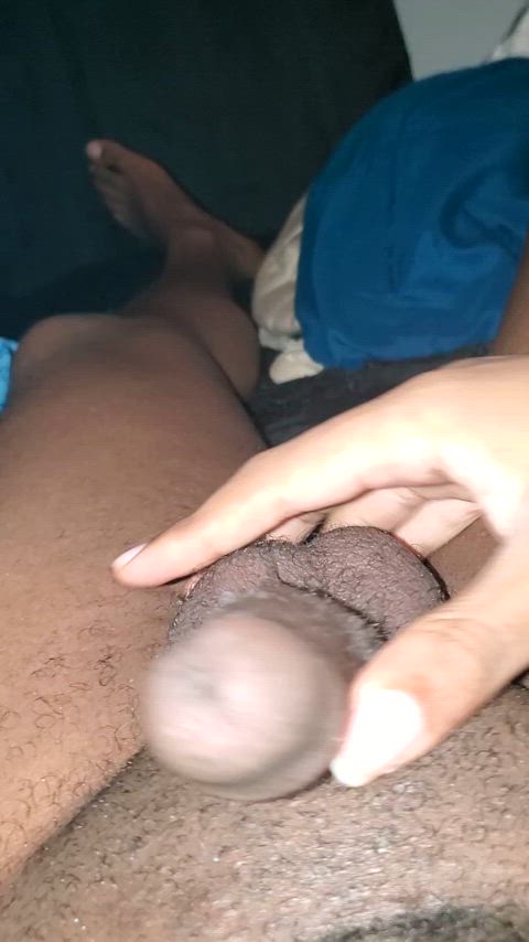 Playing with it while soft