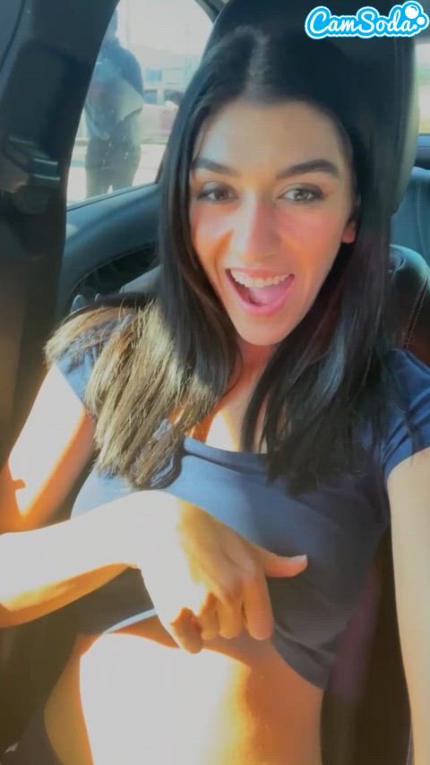 Amateur Asshole Brunette Car Fingering Masturbating Natural Tits Petite Public Teen Porn GIF by camsoda