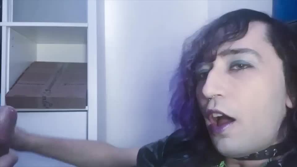 Emo Cums Jerking Off
