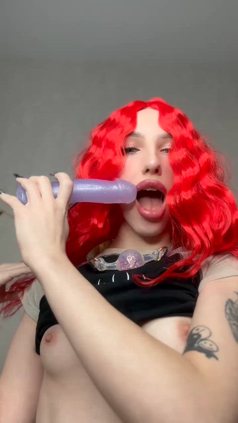 18 Years Old Amateur Blowjob Cumshot Cute Dildo Lips NSFW Tease Teen Porn GIF by maariii
