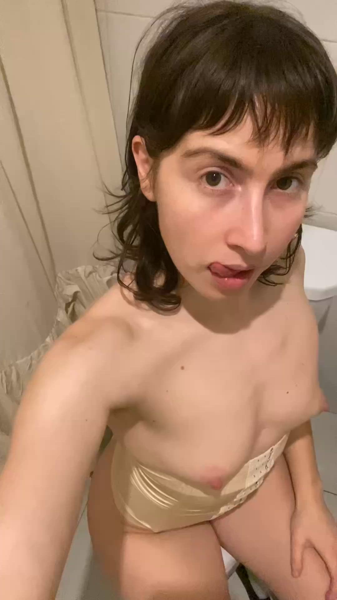 Babe, Bathroom, Naked, PetitTits, Slut, Small Tits