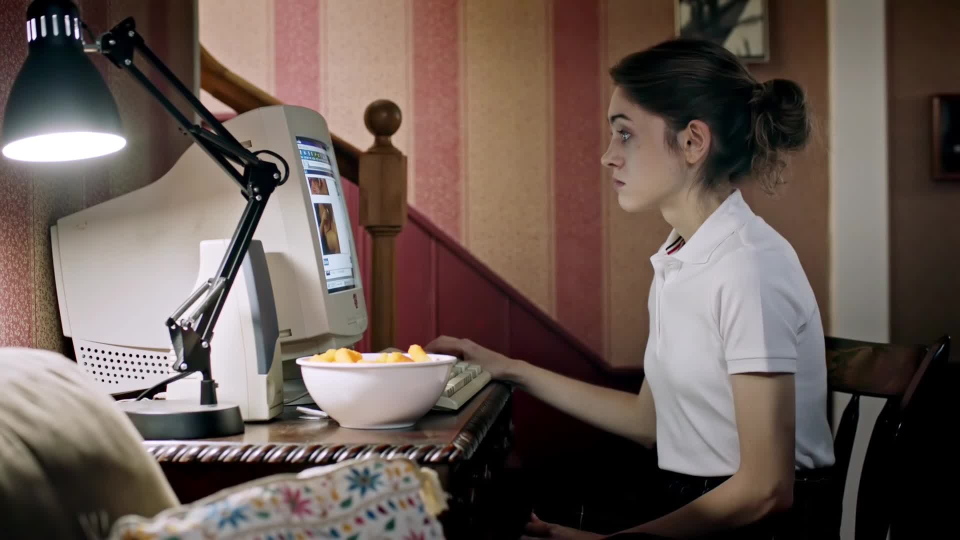Horny Natalia Dyer trying to find the right spot