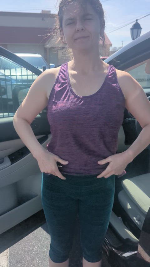 Guy in the car next to me saw me ;)