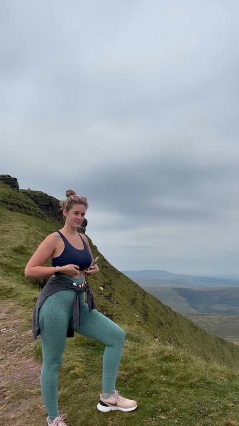 We climbed Pen Y Fan, celebrated by flashing my tits 31