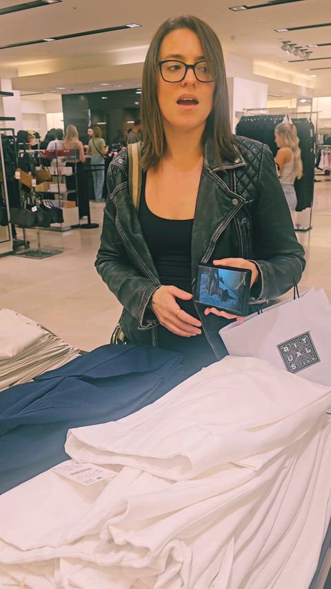 Out shopping with hubby and reminding him of what I did the night before