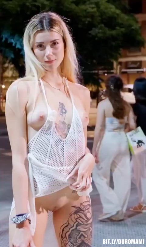 Amateur Argentinian Exhibitionist Model Public Small Tits Teen Walking Porn GIF by duromami