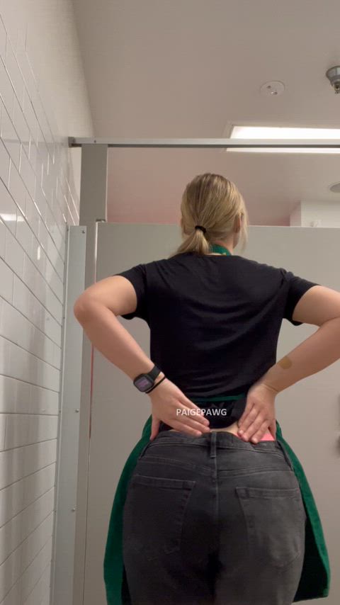 Stripping down on my work shift