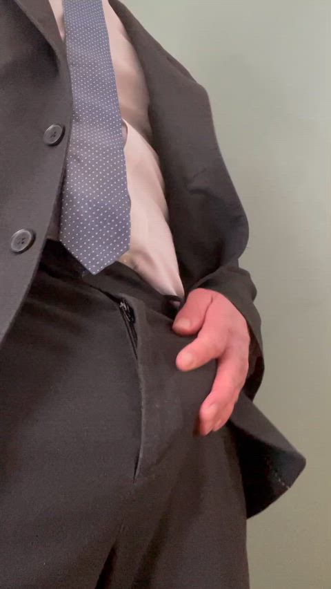 Getting back to my office after being hard the whole meeting