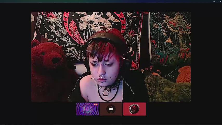 Goth Bimbo brainwashed by files and their Daddy(original post video had an issue sry)