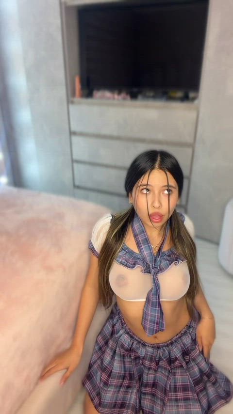 Just an adult girl in a skirt… causing problems