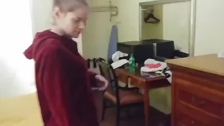 Cute wife having fun with hubbie's balls