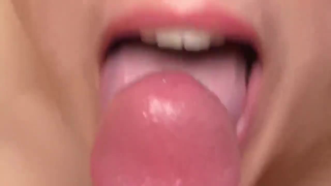 Playful, sensual, artistic, close-up blowjob