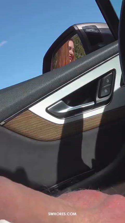 Blowjob Outdoor Prostitute Real Redhead Whore r/FuckOutdoors Porn GIF by adultprime