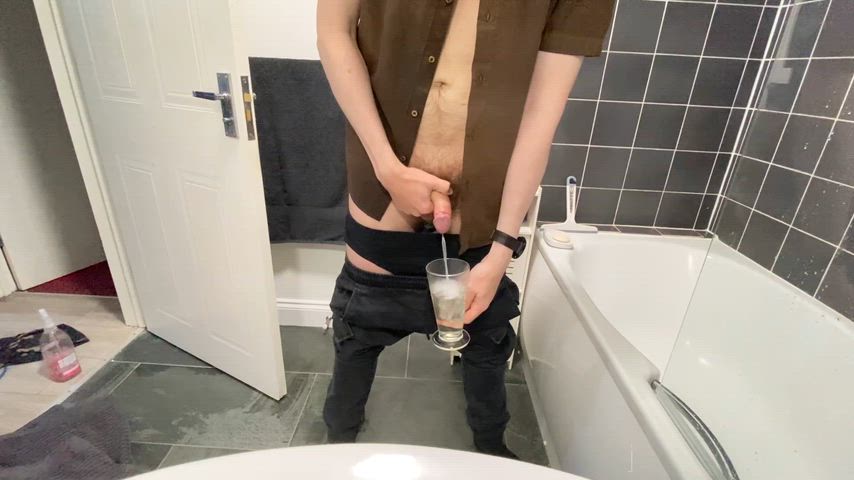 Bathroom piss compilation