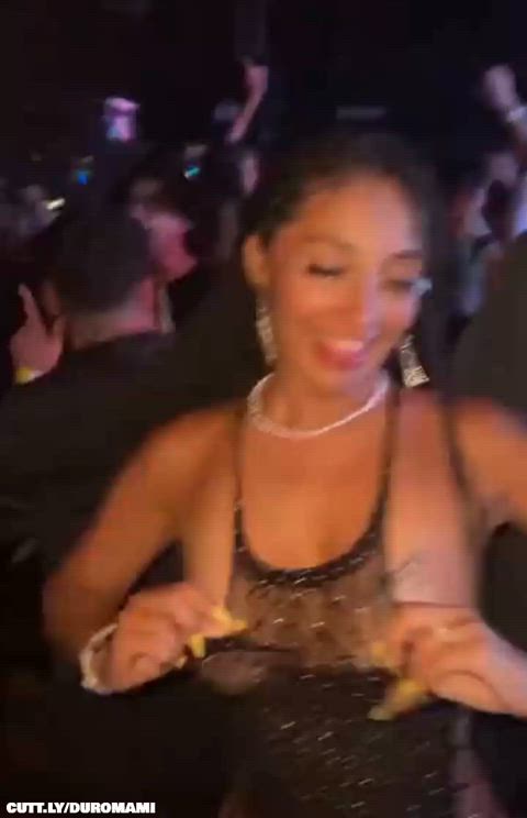 Amateur Boobs Club Flashing Nightclub Party Public Tits Trashy Boners Porn GIF by duromami