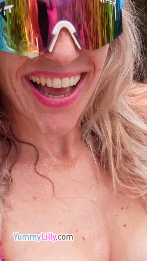 Amateur Cum Cum On Tits Cumshot Cumshots MILF NSFW Natural Tits OnlyFans cumslut Porn GIF by yummycouple