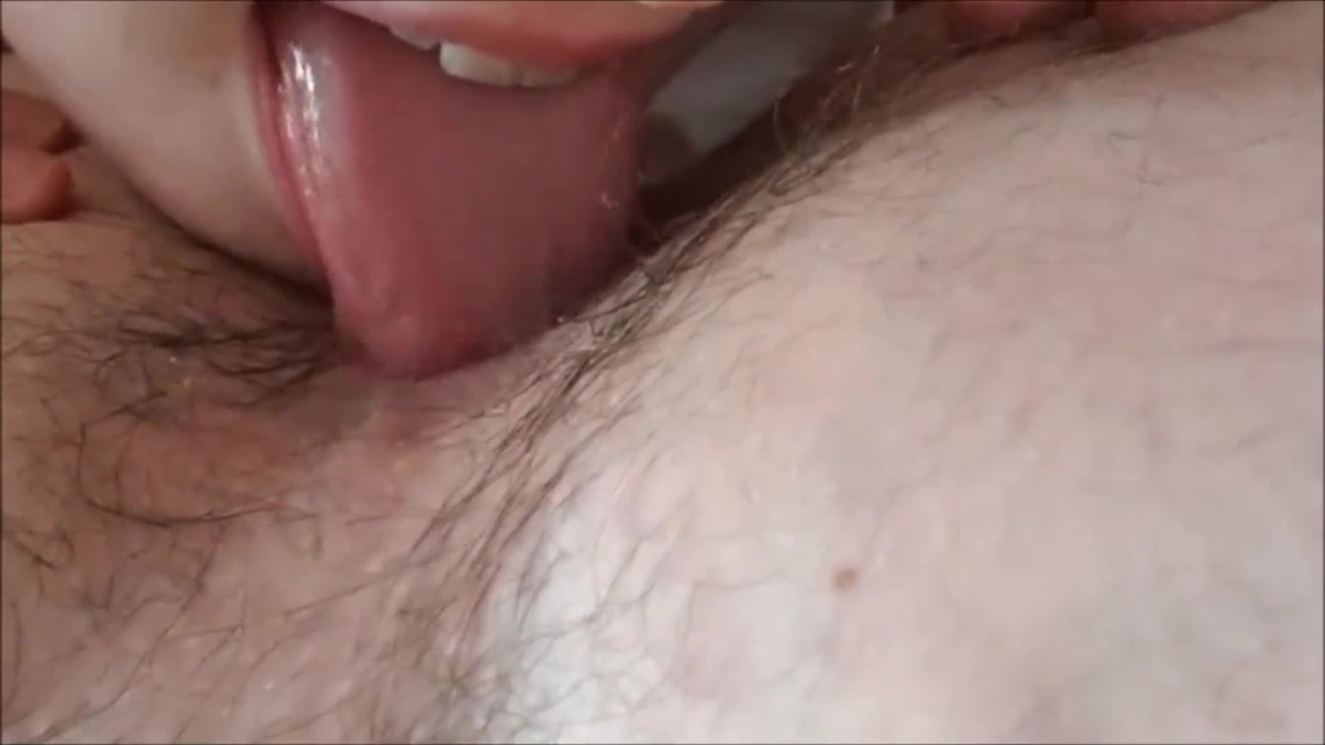 Close-up Cutie Licks, Sucks, And Swirls Her Tongue In His Ass