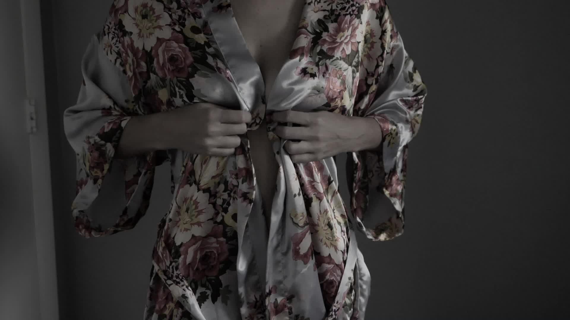 My girls hide underneath my robe quite nicely.