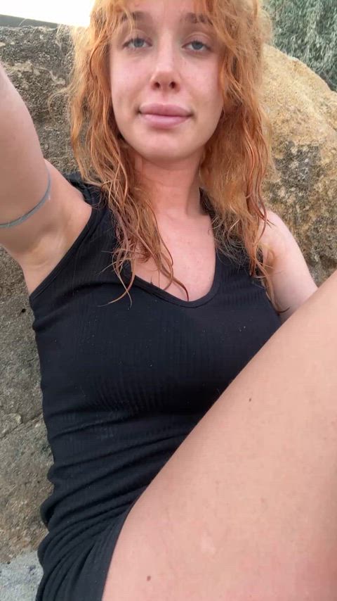Natural long lips on the beach?