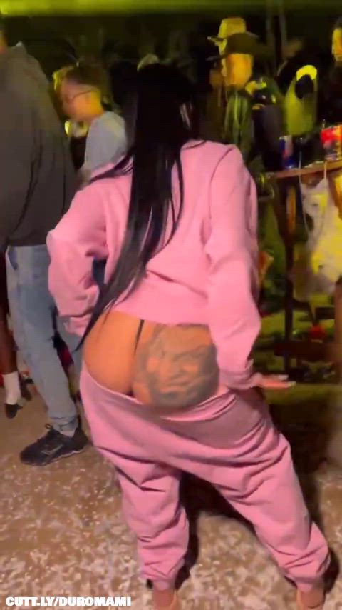 Amateur Ass Big Ass Brazilian Dancing Exhibitionist Festival Flashing Public Porn GIF by duromami