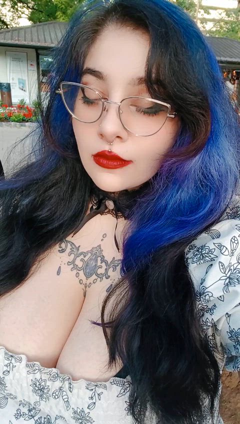 Big Tits Boobs Goth NSFW OnlyFans Tattease Tattoo Tattooed Tits Porn GIF by raven.roth