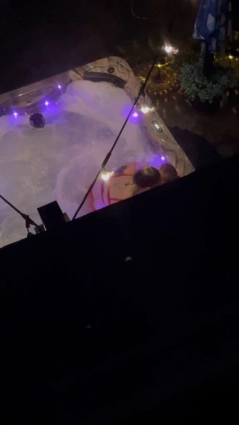 Local Raleigh guy comes over for a swim while hubby waits and watches from upstairs