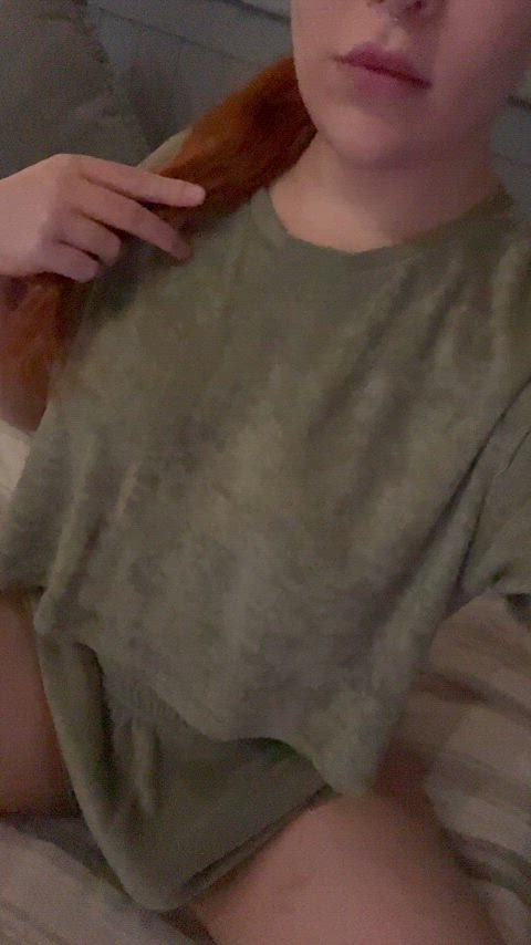 Suck my girldick first before my boobs