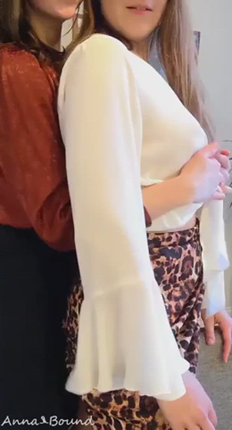 Giving the new girl some hands-on orientation at the office