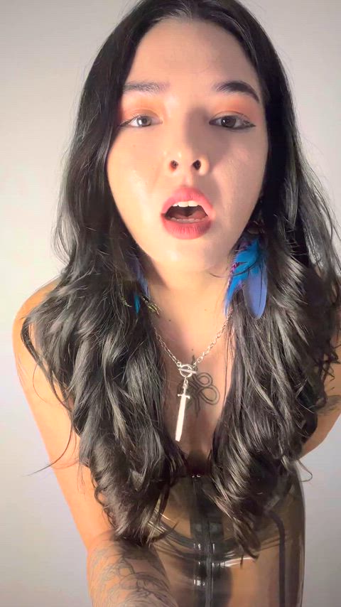 Messy little toy, scoop that warm load off your fingers.