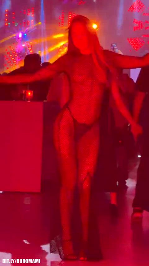 Amateur Club Dancing Exhibitionist Fishnet Nightclub Public See Through Clothing Small Tits Teen Porn GIF by duromami