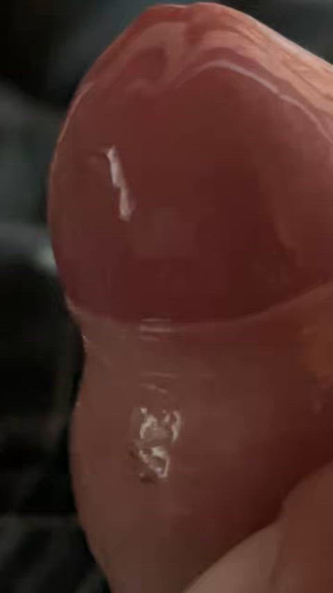 My penis hard and shining with semen you want it!!! ?