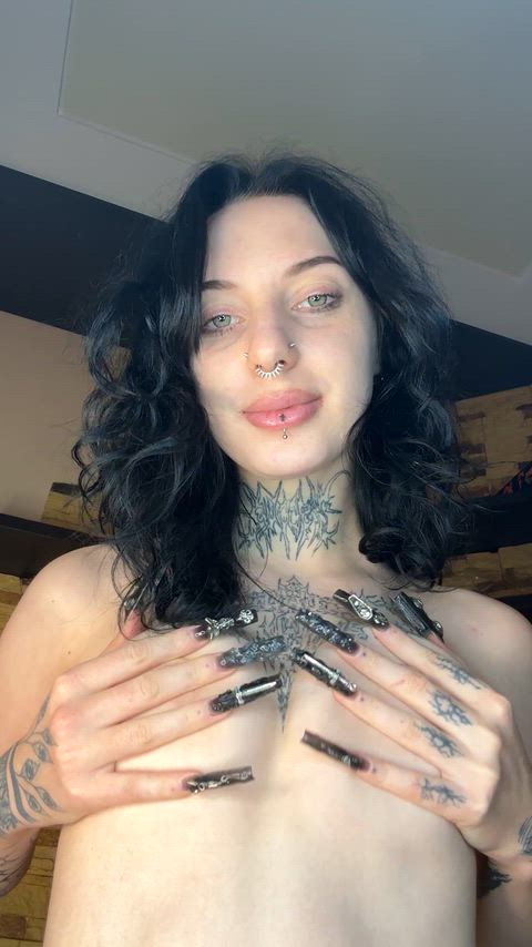 Do you like the morning view of my tiny tits?