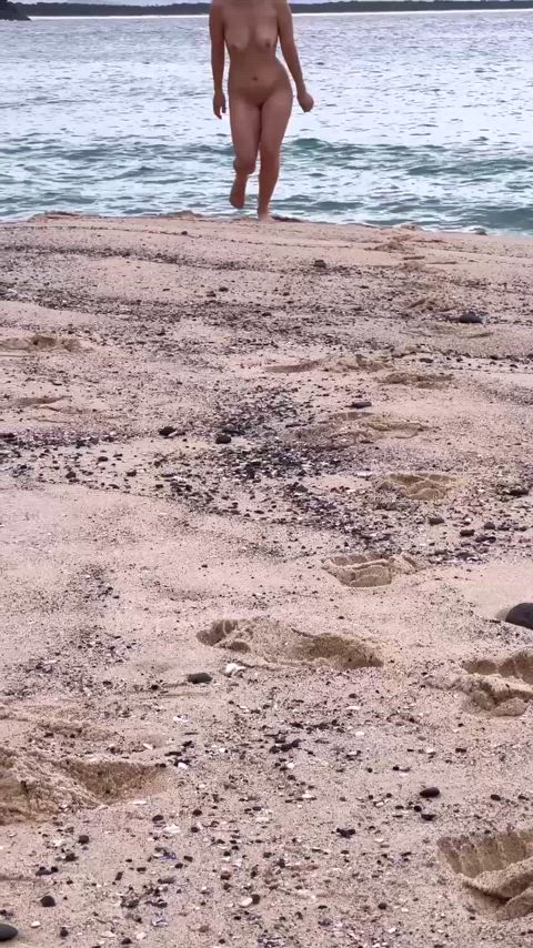 Beach Exhibitionist MILF Nudist Public Porn GIF by thefunmilf