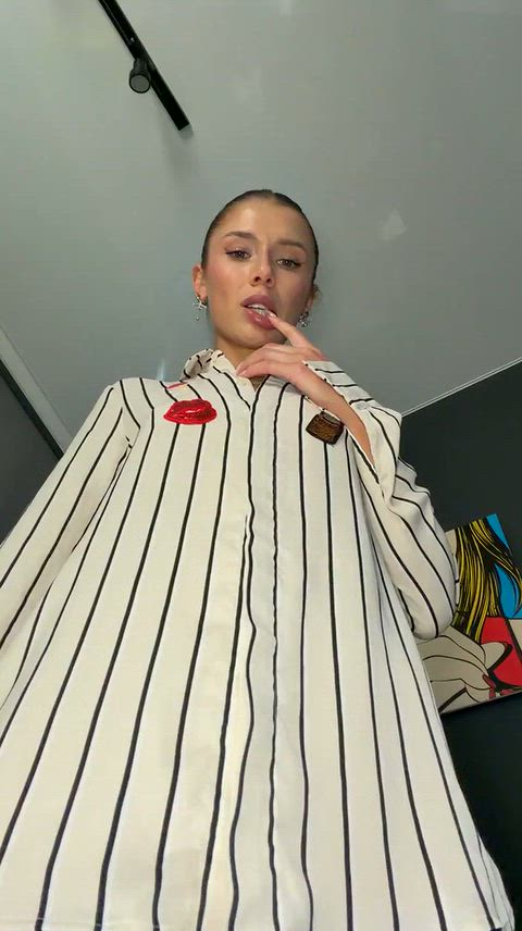 Brunette Cute Lingerie Pussy Schoolgirl Shaved Pussy Small Tits Solo Teen Tiny Porn GIF by viqueensy