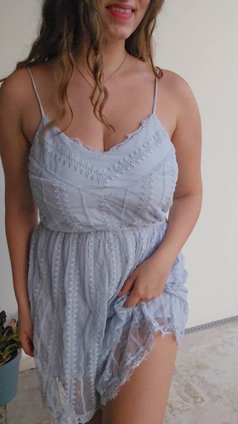 your dick fits perfectly on my boobs
