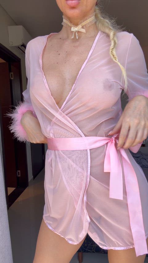 I love pink sheer clothes