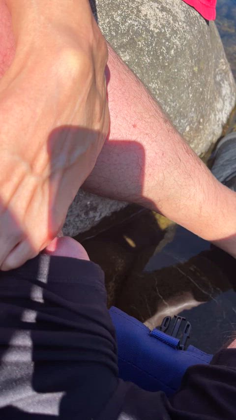 Nearly caught nutting in the river