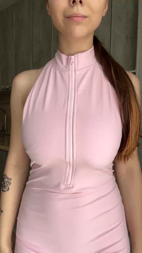College girl with braces