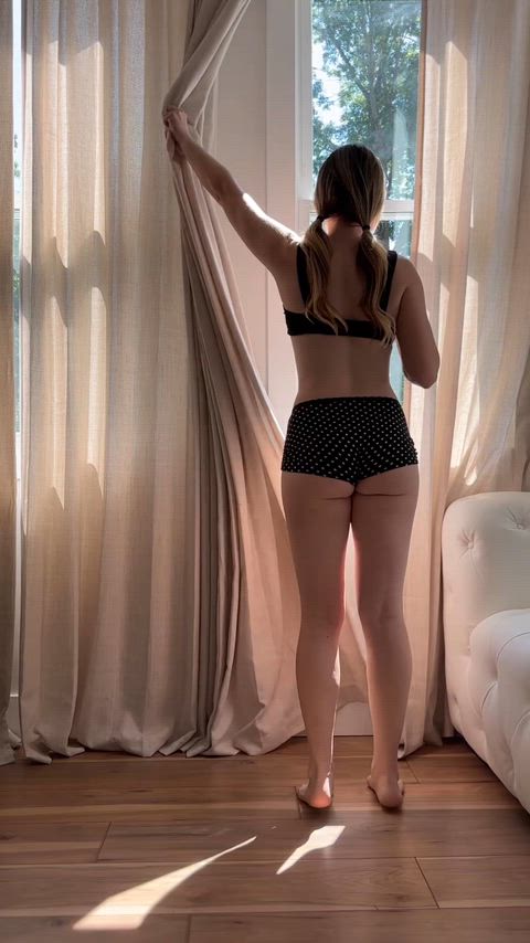 Curtains open is an open invitation to my neighbor hehe
